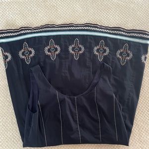 Embroidered princess cut dress